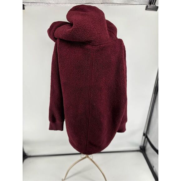 The North Face Campshire Wrap Women’s Medium Large Sherpa Fleece Maroon Jacket - Picture 12 of 12
